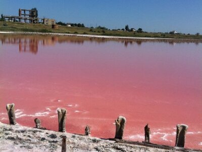 Лемурійське озеро – рожеве диво Херсонщини